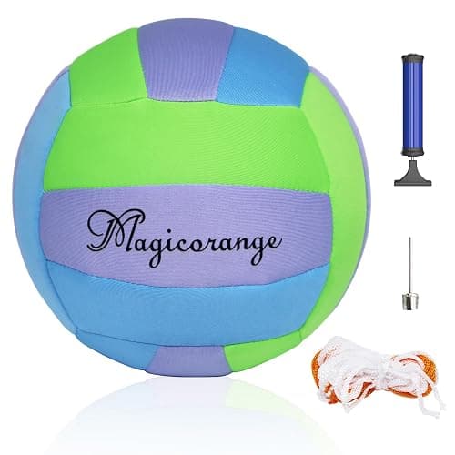 Magicorange Softy Volleyball, Official Size 5 Indoor Volleyball Colorful Training Ball Volleyball Ball Gifts for Indoor - Image 1