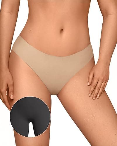 OEAK Seamless Thongs for Women Invisible Thongs No Show Thong Panty Liners Tangas Comfortable Workout G-Strings Underwear - Image 1