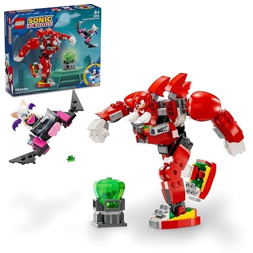 LEGO Sonic The Hedgehog Knuckles’ Guardian Mech Building Toy Set, Sonic Toy for Kids, Video Game Inspired Knuckles Action Figure with Master Emerald, Gaming Gift for 8 Year Old Boys and Girls, 76996 - Image 1