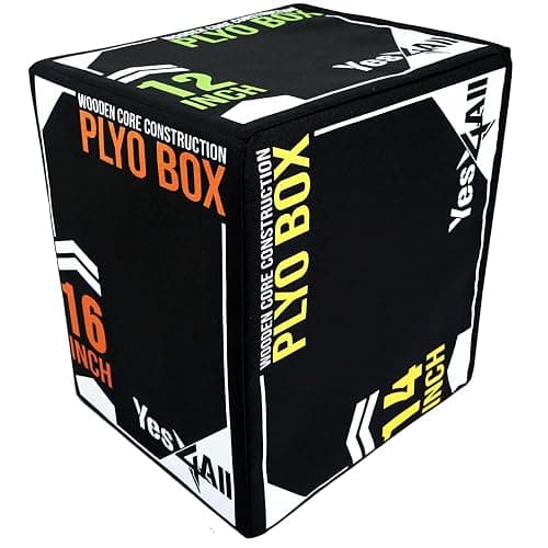 Yes4All 3-in-1 Soft-Padded Plyo Box With Wooden Core, Non-Slip Multi-Use Cushioned Plyometric Jump Box with Vinyl Cover for Jumping, Conditioning, Strength Training - Image 1