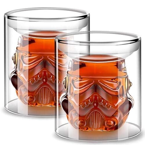 Creative Whisky Sobriety Glasses, Whiskey Carafe, Flask Carafe for Wine, vodka, Scotch, Bourbon, Liquor - 150ml Gifts for Men, 2 pcs - Image 1