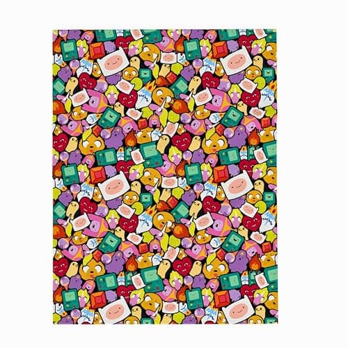 Franco Collectibles Adventure Time Bedding Super Soft Cozy Plush Throw, 46 in x 60 in, (Officially Licensed Product) - Image 1