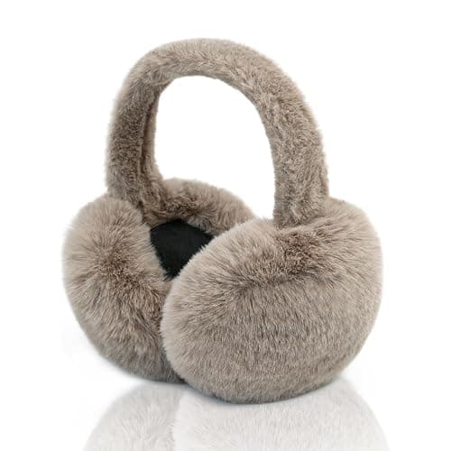 XIAOHAWANG Foldable Ear Muffs Women Winter Fluffy Earmuffs Warm Girls Ear Warmer Soft Outdoor Ear Cover - Image 1