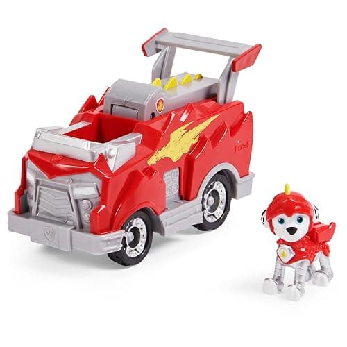 Paw Patrol, Rescue Knights Marshall Transforming Toy Car with Collectible Action Figure, Kids Toys for Ages 3 and up - Image 1