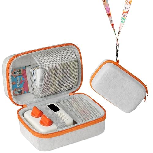 Travel Case for Yoto Mini (2024 Edition), Hard Carrying Case with Odor-Free Felt Fabric for Children, Accessories kids Audio Music player, Up To 40 Audiobook Cards, Gray - Image 1