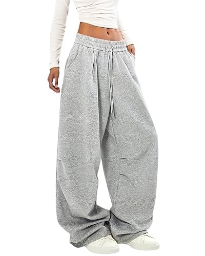LuminBlaze Women Baggy Sweatpants Wide Leg Lounge Pants Comfy Joggers Fall Winter Outfits 2025 - Image 1