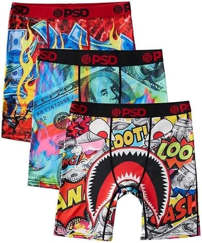 PSD Underwear Boys Boxer Briefs - Animal Print, Comfortable Active Underwear for Boys, Packs & Singles - Image 1