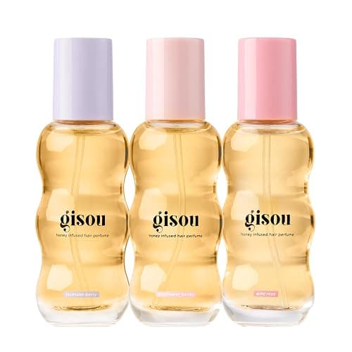 Gisou Take Me With You Spritz Set – 3 Mini Honey Infused Hair Perfumes – Hydration, Shine & Refreshing Floral Scent - Image 1