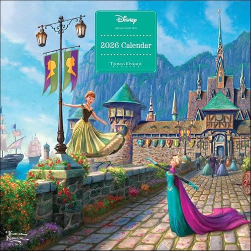 Disney Dreams Collection by Thomas Kinkade Studios 2026 Wall Calendar - Image 1