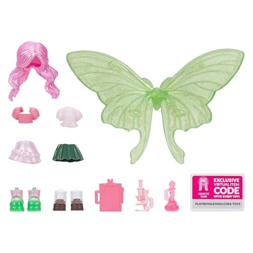 Jazwares Royale High 3-Inch School Spirit Fashion Pack: Science - Series 1-1 Figure with 15 Accessories - Wings Become Rings - Virtual Item Code Included - Ages 5+ - Image 1