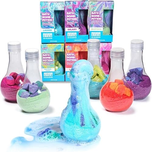 Tub Works® Kids Bath Bomb Potion™ Bath Toy, Variety 6 Pack | Nontoxic | Fizzes, Foams & Bubbles with an Eruption of Color | Interactive Bath Bombs | Fun Science Toddler Bath Toys - Image 1