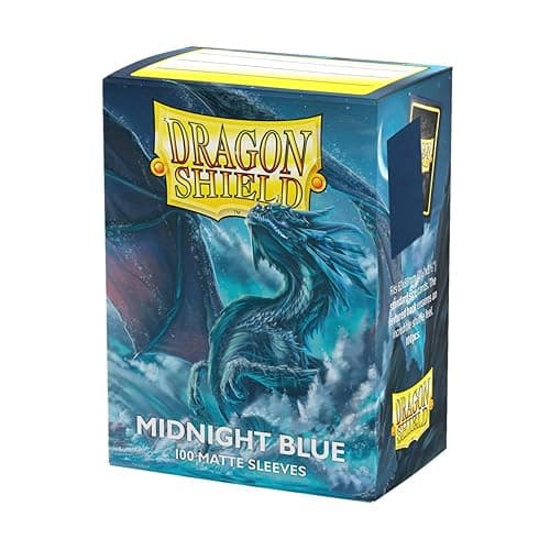 Dragon Shield | Standard Size Card Matte Sleeves | 100 CT - Smooth & Tough Premium TCG Sleeves | Compatible with Pokemon, Flesh & Blood, One Piece & Magic The Gathering | Midnight Blue - Image 1