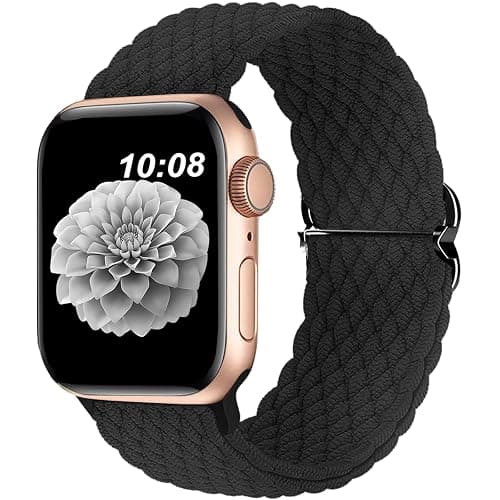 DOBSTFY Compatible with Apple Watch Band 38mm 40mm 41mm 42mm 44mm 45mm 46mm 49mm for Women Men,Stretchy Braided Apple Watch Strap for iWatch Series 10/9/8/7/6/5/4/3/2/1/SE/Ultra/Ultra 2 - Image 1