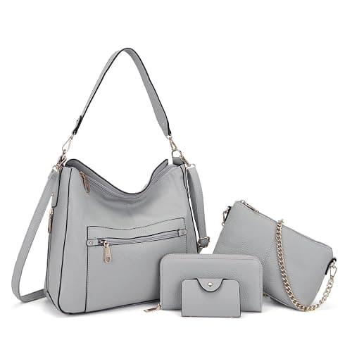 Large Crossbody Purses Set For Women Shoulder Tote Handbags Ladies Hobo Bags With Matching Wallet 4PCS - Image 1