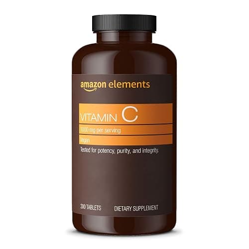 Amazon Elements - Vitamin C, 300 Tablets, 1000mg, Supports Healthy Immune System, Vegan, 10 month supply - Image 1