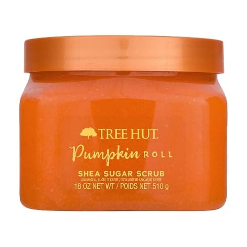 Tree Hut Pumpkin Roll Body Scrub, Exfoliating Sugar Scrub, Vegan, 18 Oz | Exfoliating & Nourishing with Shea Butter & Essential Oils, Body Exfoliator for All Skin Types, Self Care Gifts for Women - Image 1