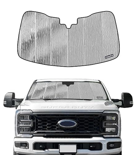 Pigenius Windshield Sun Shade for Ford F-250/F-350/F-450/F-550/F-600 2023-2025 Front Window Sunshade - AstraGuard - Image 1