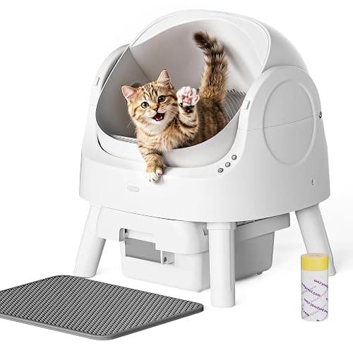 Self Cleaning Litter Box, Self Cleaning Cat Litter Box, Open-Top Design | No app or Wi-Fi needed—plug in this self cleaning cat litter box, press the power button, and spend less time scooping - Image 1