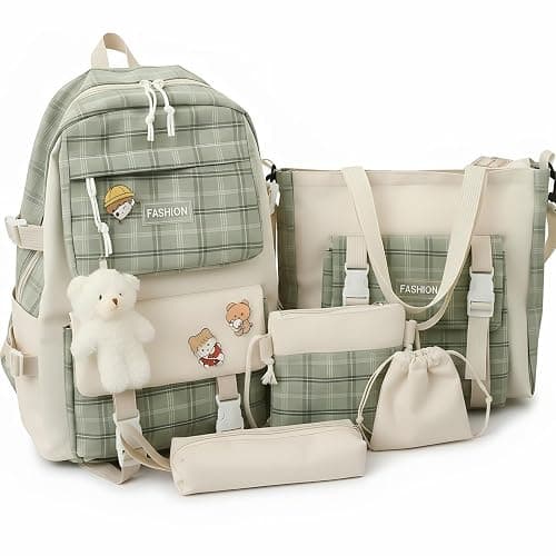 Lighterday Girls Backpack Set,Kids Backpack,School Bags for Girls in Various Styles,Cute Backpack,Children's Backpacks with Cute Decorations - Image 1