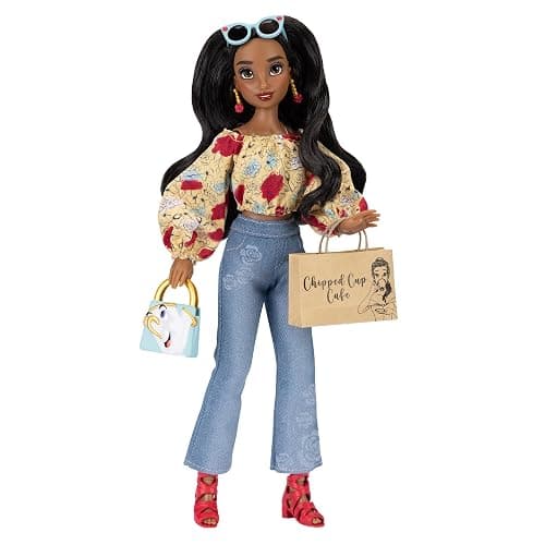 Disney ILY 4EVER Fashion Dolls Inspired by Belle 11.5" Tall with 13 Points of Articulation, Glittery Mickey Ring Included for You! - Image 1