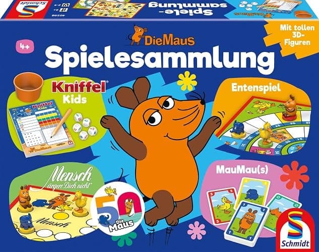Schmidt Spiele 40598 Die Maus, Spielsammlung, Bunt, Meerkleurig - Image 1