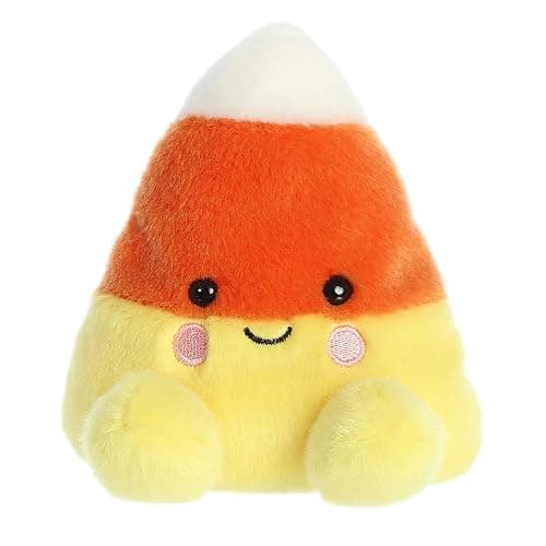 Aurora Palm Pals 5" Maisy Candy Corn Spooky Plush | Bean-filled understuffed bodies with collectible personalities - Image 1