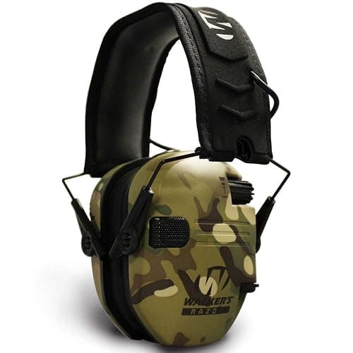 Walker's Razor Slim Ultra Low Profile Compact Design Adjustable Range Shooting Hunting Hearing Protection Electronic Earmuffs - Image 1