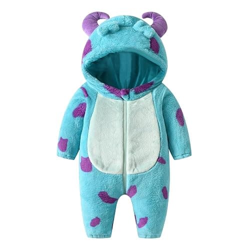 Eadrioss Cute Animal Costume for Toddler Baby Girl Boy Halloween Costume Fuzzy Warm Fall Winter Clothes Halloween Gifts - Image 1