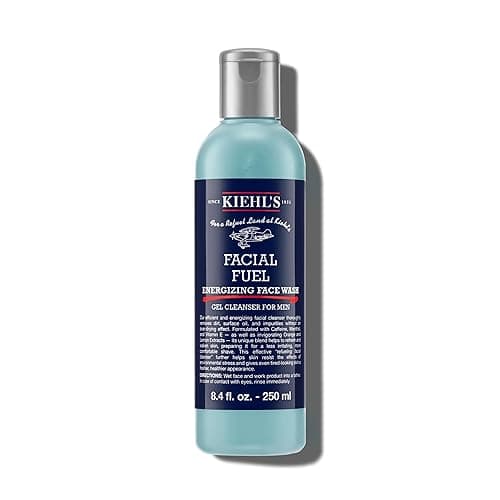 Kiehl's Facial Fuel Face Wash, Refreshing + Invigorating Men's Gel Cleanser, with Caffeine, Vitamin E and Menthol, Non-Drying Formula Moisturizes Skin, Great for Clogged Pores, for All Skin Types - Image 1