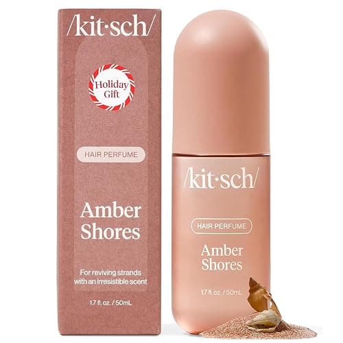 Kitsch Hair Perfume for Women - Amber Shores | Clean, Deodorizing & Patented Odor-Eliminating Technology Hair Spray & Body Mist - Freshen Hair, Body & Pillows - Woody Aquatic Scent - 50mL - Image 1