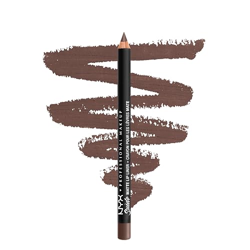 NYX PROFESSIONAL MAKEUP Suede Matte Lip Liner, Velvety-Smooth, Long-Lasting Formula For A Defined Lip Makeup Look - Brooklyn Thorn (Purple) - Image 1