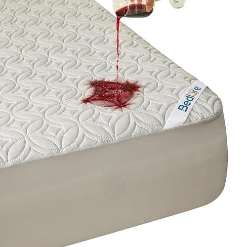 BEDLORE Waterproof Mattress Protector, Queen Size Mattress Pad with Deep Pocket 6"-18" Depth, Soft Dirt-Proof Double Bed Mattress Cover for Bedroom, College Dorm, Hotel (Light Gray) - Image 1
