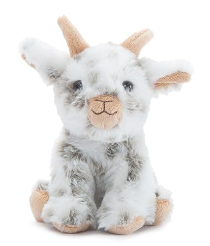 The Petting Zoo Goat Stuffed Animal Plushie, Gifts for Kids, Wild Onez Babiez Farm Animals, Goat Plush Toy 6 inches - Image 1