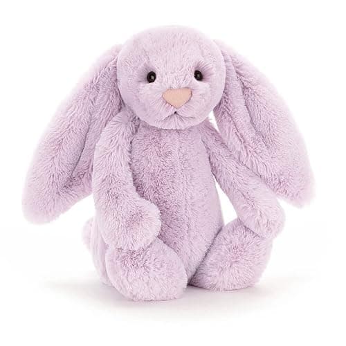 Jellycat Bashful Lilac Bunny Stuffed Animal, Medium 12 inches - Rabbit and Bunny Plush Toy - Classic Children's Gift - Image 1