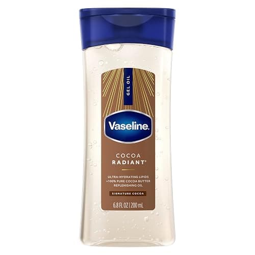 Vaseline Intensive Care Cocoa Radiant for Glowing Skin Body Gel Oil Made with Pure Cocoa Butter + Replenishing Oils 6.8 fl oz - Image 1