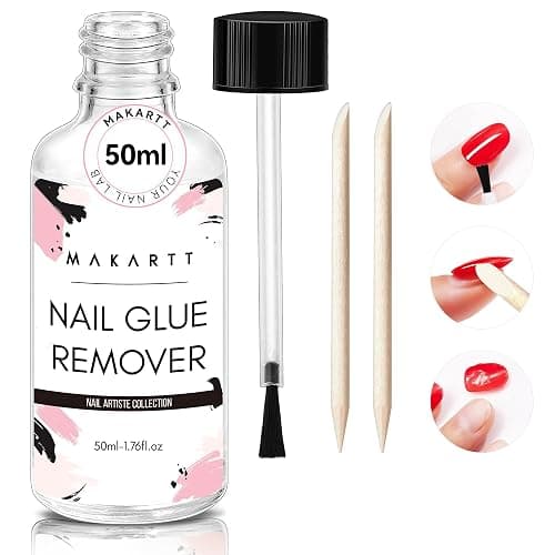 Makartt Nail Glue Remover: for Acrylics Press Ons - 50ML Debonder Without Acetone, Can't Remove Gel Polish - Image 1