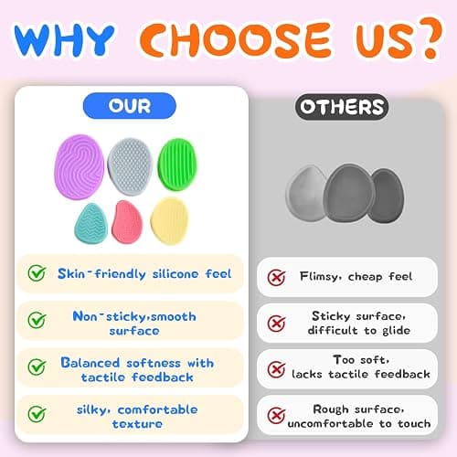 Sensory Fidget Toys for Kids, Colorful Texture Worry Stone for Calming Down, Silicone Sensory Autism Toys for Anxiety Relief, Quiet Small Fidget Prizes, Safe, Non-Toxic and Easy to Clean (Stone-6Pack) - Image 1