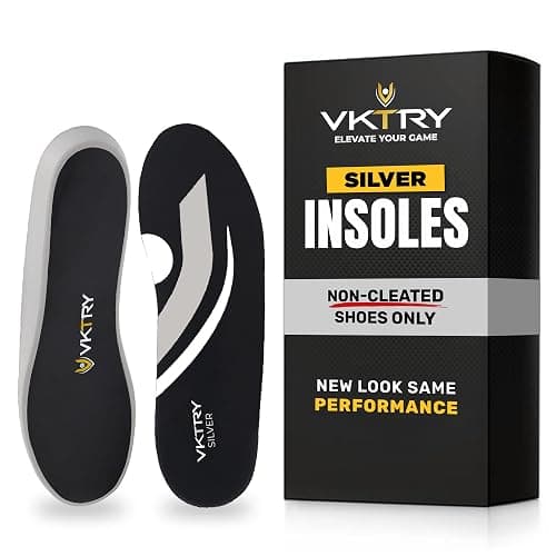 VKTRY Silver Performance Insoles – Carbon Fiber Composite Inserts for Athletes | Lightweight, Structured Arch Support, Shock Absorption, Energy Return, Stability - Image 1