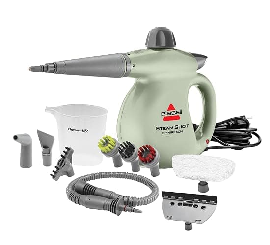 BISSELL® Steam Shot™ OmniReach handheld portable steam cleaner for tile, grout, windows, bathrooms, kitchens, fabric steaming tool - Image 1