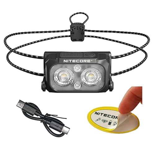 Nitecore NU25 MCT UL 400 Lumens Ultra Lightweight Headlamp, USB-C Rechargeable Sticker for Back Packing, Camping and Running - Image 1