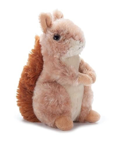 The Petting Zoo Brown Squirrel Stuffed Animal Plushie, Gifts for Kids, Wild Onez Babiez Wildlife Animals, Squirrel Plush Toy 6 inches - Image 1