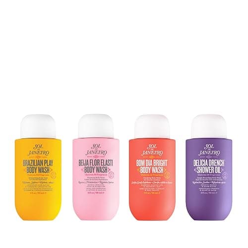 SOL DE JANEIRO Scent Your Shower Travel Size Quad | Benefit Packed Body Wash Discovery Set | Brazilian Play, Beija Flor, Bom Dia, Delicia Drench | 3 fl oz. - Image 1
