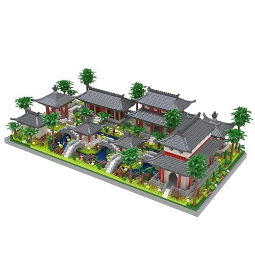 Kadablk Architecture Chinese Style of Suzhou Garden,Set 3 Backyard, Micro Block,Classical Famous Building Block Set,Asian Cultures,3988 PCS for Adults and Teens - Image 1