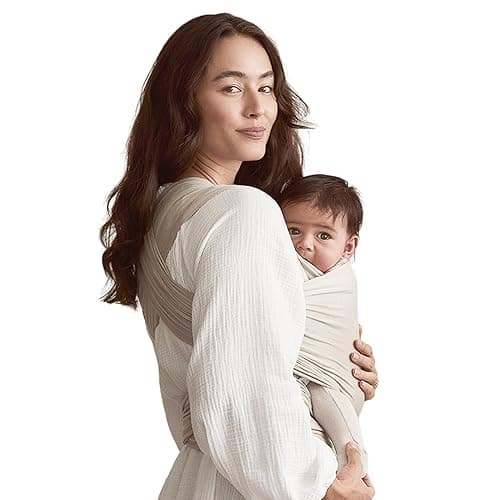 Solly Baby Wrap, Buttery-Soft Baby Carrier Newborn to Toddler 8-25 Lbs., Lightweight & Hands-Free Infant Sling Wrap, Breathable Summer Carrier, Baby Wearing & Postpartum Essential, New Mom Gift, Spelt - Image 1