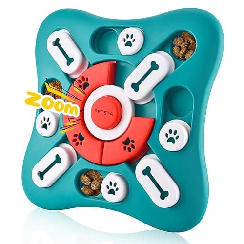 PETSTA Dog Puzzle Toys, Treat Dispensing Dog Enrichment Toys for IQ Training and Brain Stimulation, Interactive Mentally Stimulating Toys as Gifts for Puppies, Cats, Dogs - Image 1
