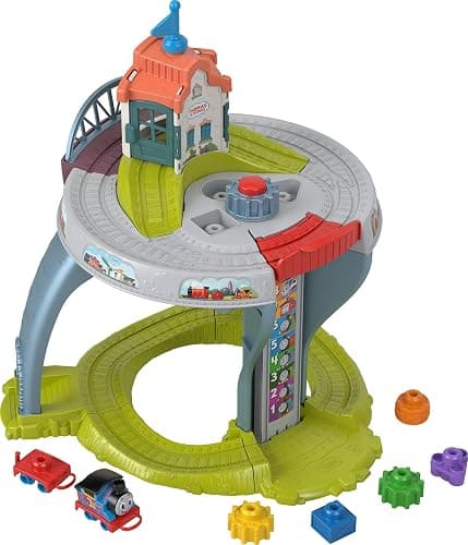 Thomas & Friends Toddler Toy My First Train Table with Track, Cargo Stacking & Fine Motor Activities for Kids Ages 18+ Months - Image 1