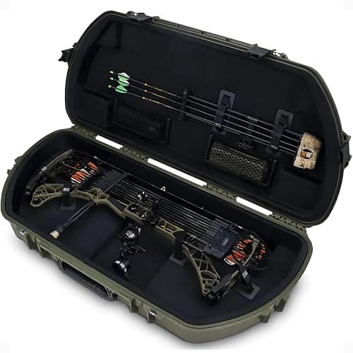 SKB Hard Protective Storage Case for Archery Bow and Arrows, iSeries Shaped Bow Case - Quiver Holder and Gear Box for Hunting Accessories - Image 1