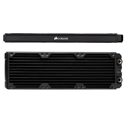 CORSAIR Hydro X Series XR5 360mm Water Cooling Radiator - Triple 120mm Fan Mounts - Premium Copper Construction - Easy Installation - Black - Image 1