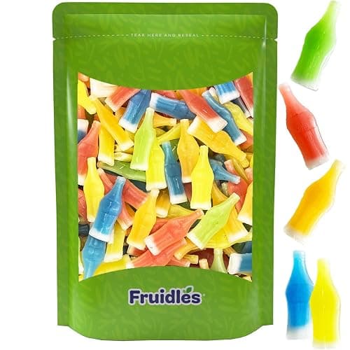 Fruidles Original Wax Bottles Candy Drinks, Liquid Filled Mini Drinks, Party Favorite Treats (Half Pound) - Image 1