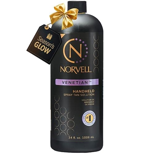 Norvell Premium Spray Tan Solution Venetian 1 Liter – Professional Sunless Tanning Formula for Natural Bronze Glow, Streak-Free, Fast-Drying, Long-Lasting Color - Image 1